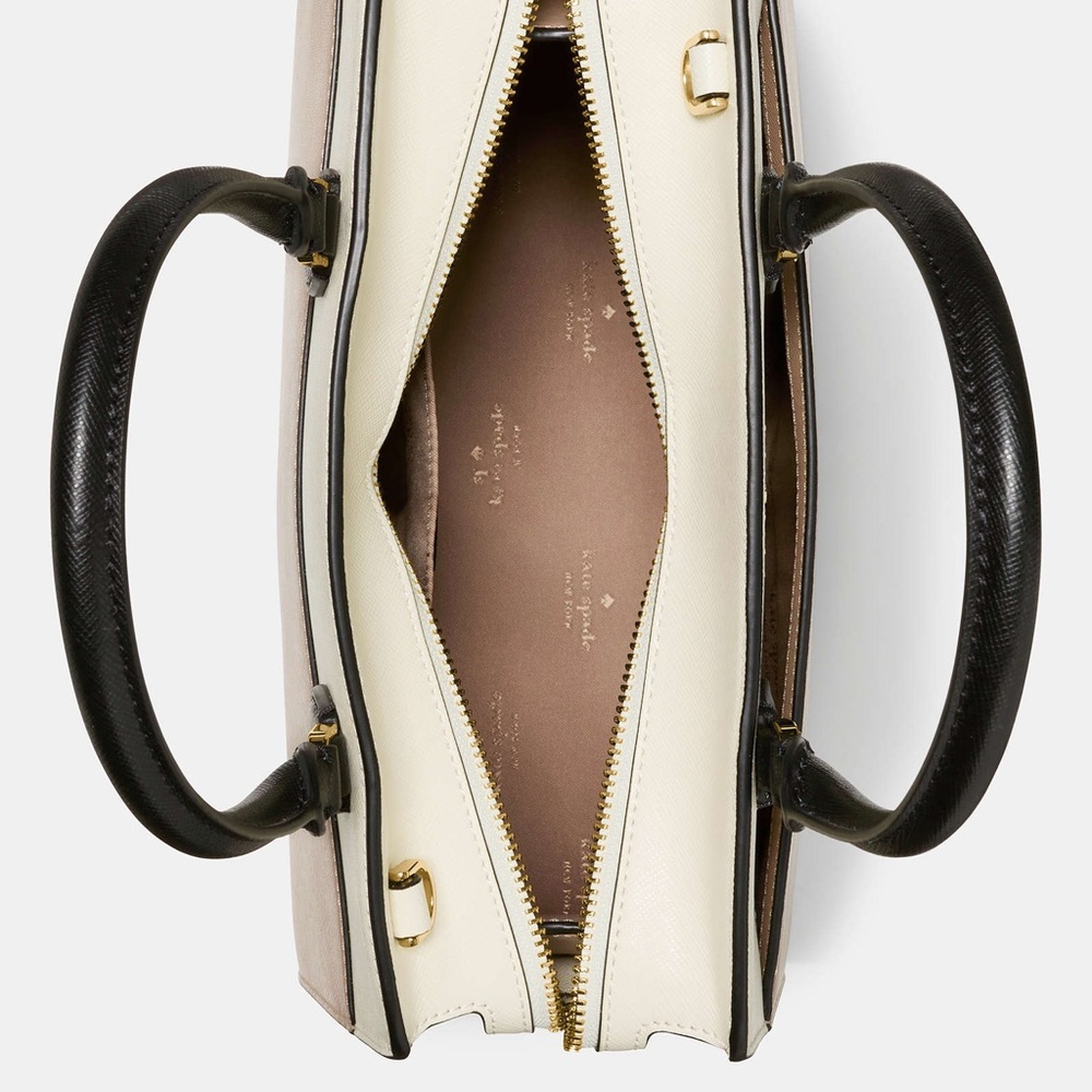 Kate Spade New York Madison Medium Satchel in Colorblock Saffiano Leather - Picture 7 of 7